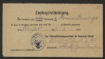 Certyfikat potwierdzający przyjęcie odwołania Minny Nawrotzki od niezarejestrowania na liście do głosowania plebiscytowego, Obory, 12 czerwca 1920 r. APG, 736/11, s. 24.  